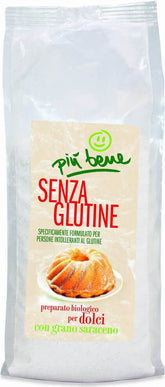 Mezcla sin gluten para pasteles y postres BIO 500 g PIU BENE